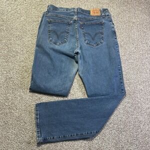 Levis 550 Jeans Womens 14L 30X32 Blue Medium Wash Relaxed Bootcut Stretch Denim